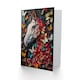 image 2 of Butterflies Horse Mosaic Nature Floral Portrait Child Kids Birthday Card