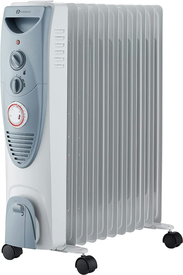 image 1 of PureMate 2500W Oil Filled Radiator With 11 Fins Heating
