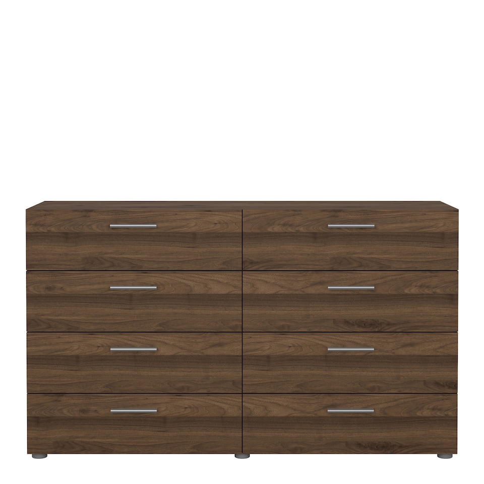 image 1 of Pepe Wide Chest of 8 Drawers (4+4) in Walnut