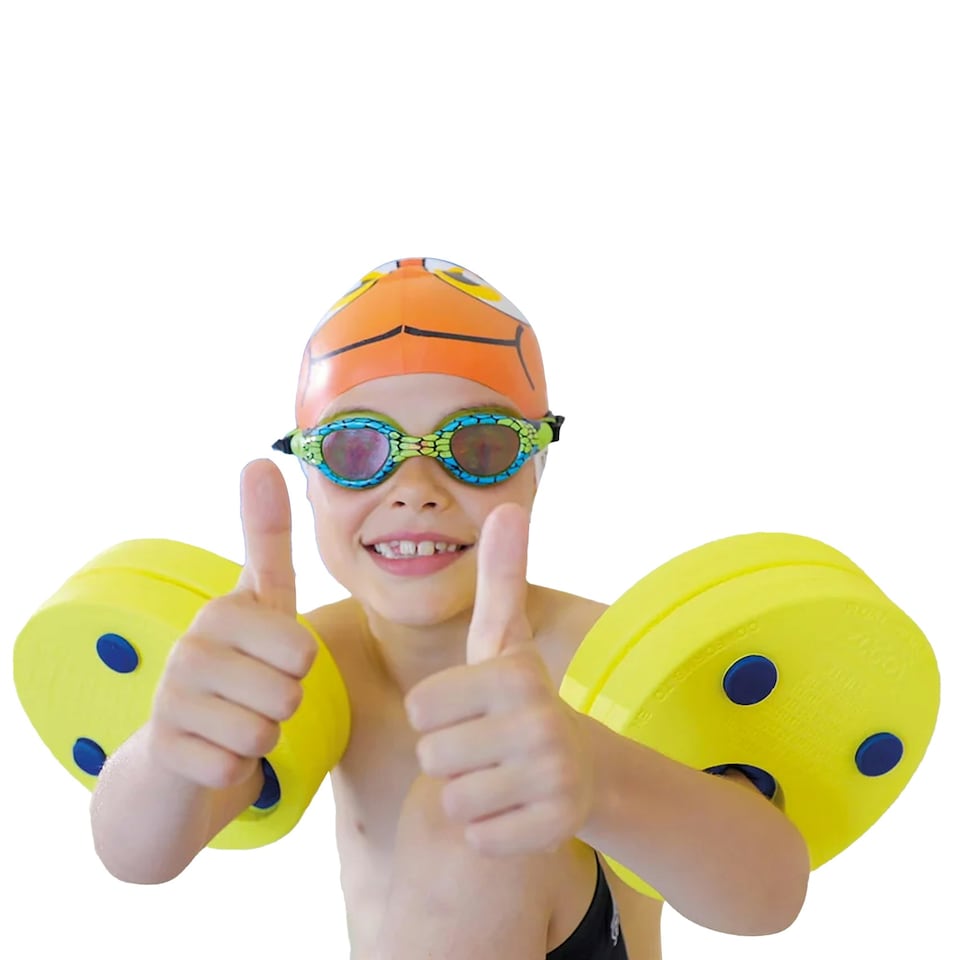image 1 of Zoggs Childrens/Kids Float Discs Set (Pack of 4) - Yellow/Blue - One Size