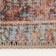 image 5 of KUKOON Terracotta Distressed Aztec Geometric Non Slip Washable Low Pile Rug 80cm x 150cm | Orange