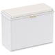 image 1 of HOMCOM Shoe Bench with Padded Seat Cushion and Flip-Drawer, Shoe Cabinet Holds up to 120kg for Hallway, Entryway and Porch, 62x26x47.5cm, White | White | White