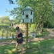 image 2 of Washbrook Traditional English Dovecote, Birdhouse for Doves or Pigeons Green | One Size