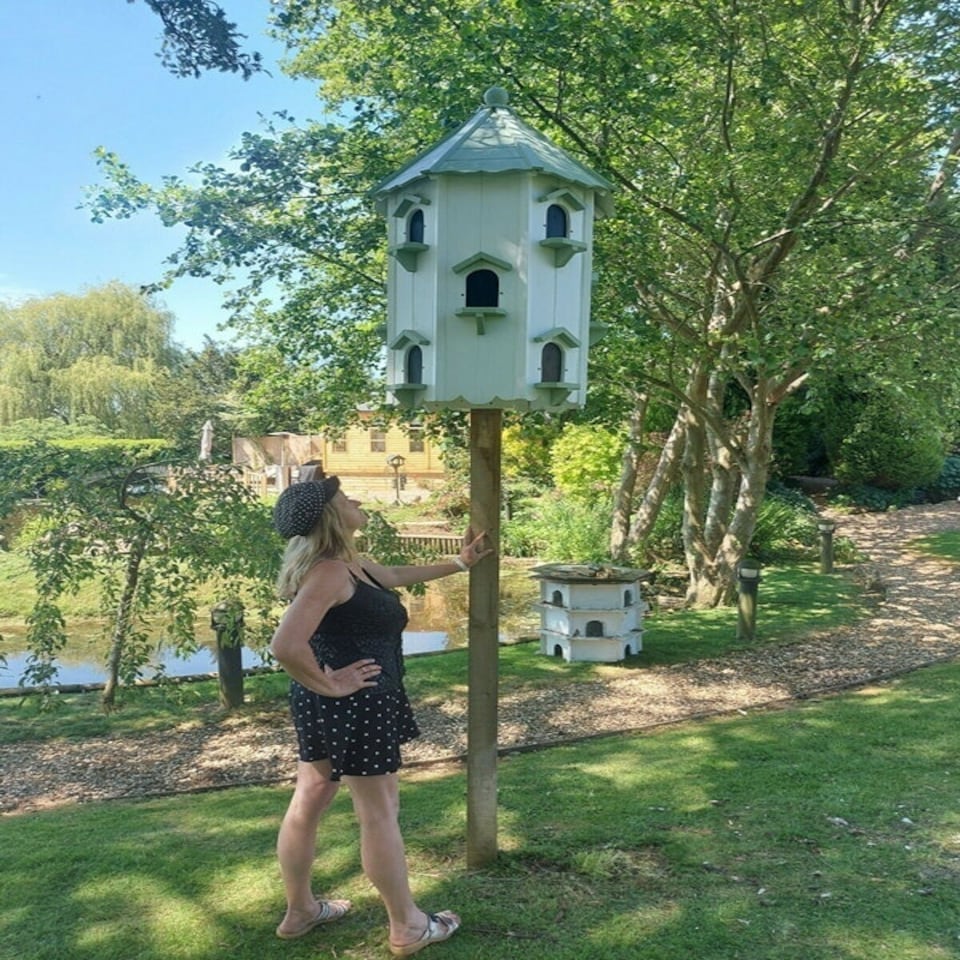 image 1 of Washbrook Traditional English Dovecote, Birdhouse for Doves or Pigeons Green | One Size