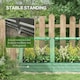 image 8 of Outsunny Raised Garden Bed Planter Box with Greenhouse, Green and Dark Grey