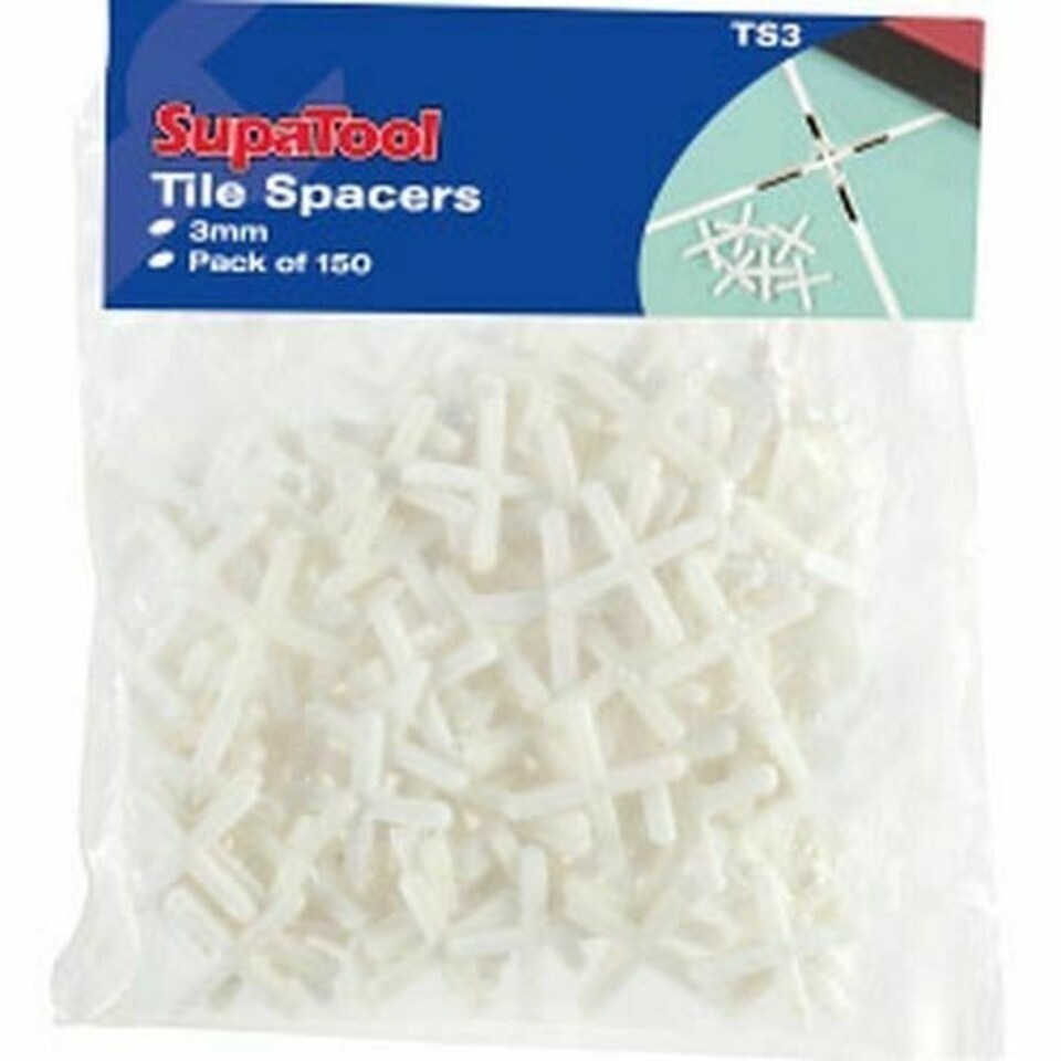 image 1 of SupaTool Tile Spacers - White - 3mm