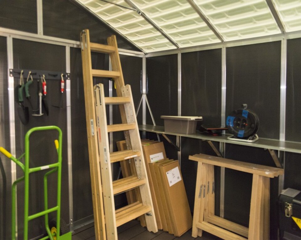 image 1 of Yukon 11 x 17.2 Shed + Floor Wpc - Polycarbonate - L519 x W332 x H252 cm - Dark Grey