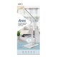 image 4 of Groov-e GVWC04WE Ares Desk LED Lamp with Wireless Charging Pad & Clock - White