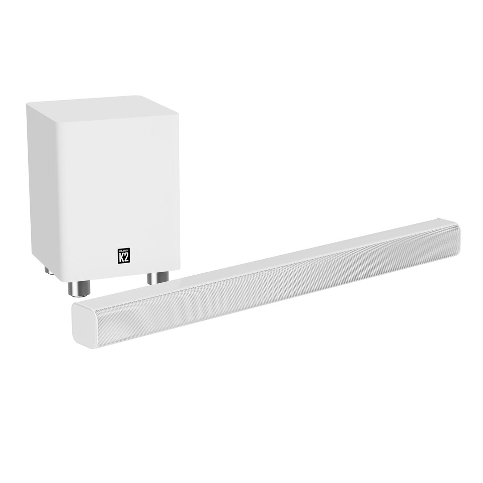 image 1 of Majority K2 White 150W Soundbar and Subwoofer