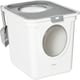 image 1 of PawHut Cat Litter Tray Pet Litter Box w/ Front Entrance, Top Exit, Scoop - White