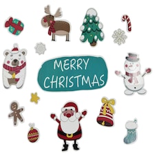 13 Piece Christmas Fridge Magnet Set