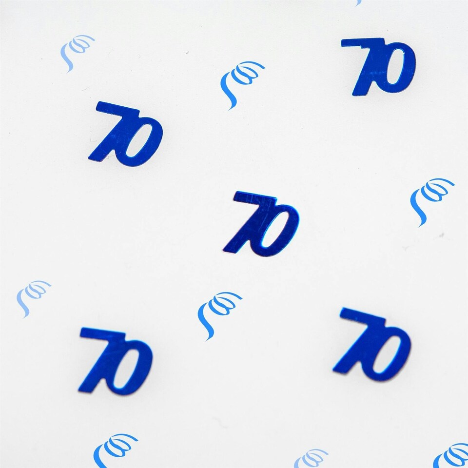 image 1 of 3 Packs of Happy Birthday Blue Colour Confetti