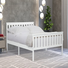 Marnel 4ft Small Double White Bed Frame | White | Small Double