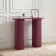 image 1 of OHS Madison Console Table Ribbed Engineered Wood Entryway Display Desk