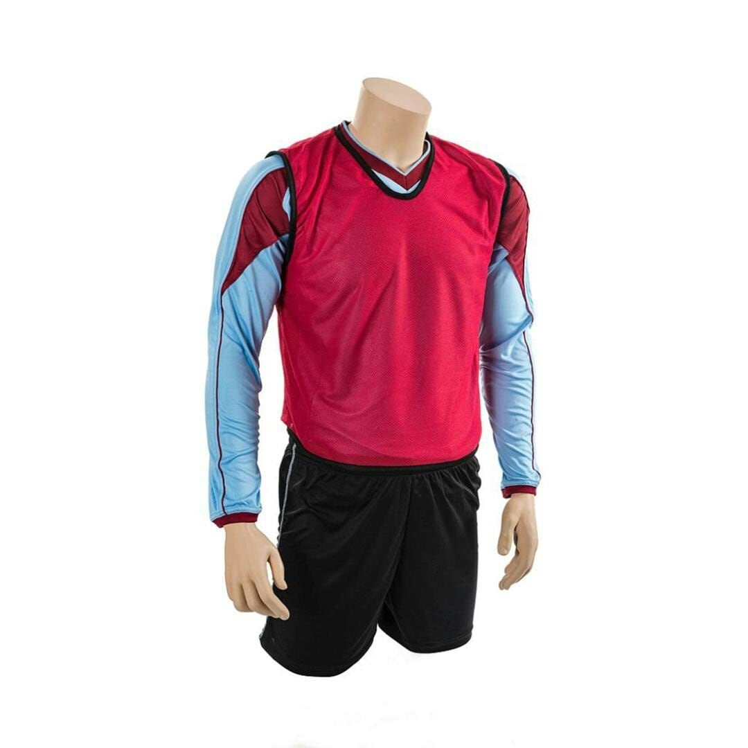 Precision Unisex Adult Plain Mesh Training Bib - Red - 15 Years