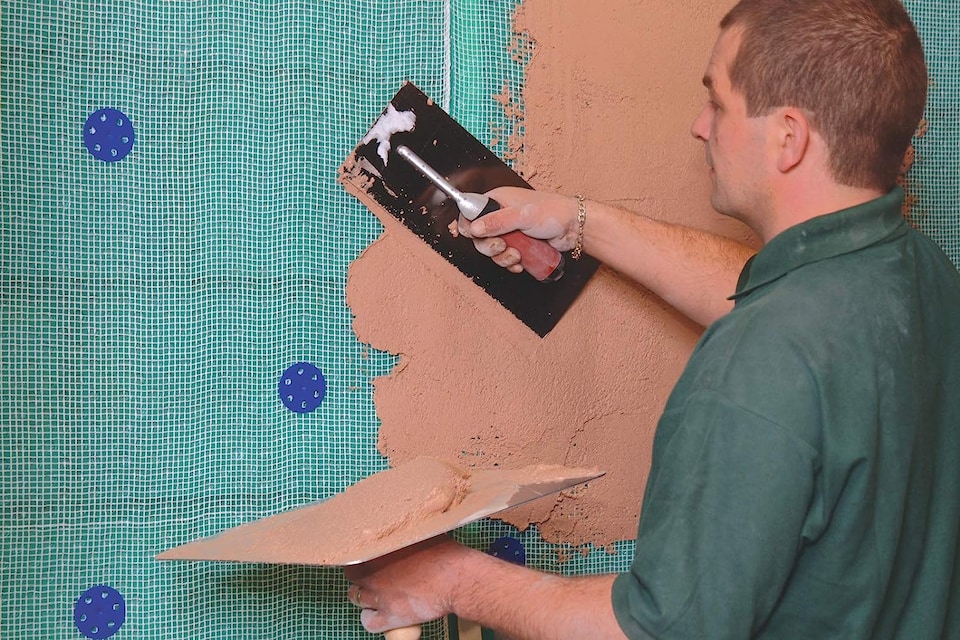 image 1 of Drybase Plaster Mesh Membrane Kit (10m²) - Damp-Proof Mesh for Internal Walls. For Waterproofing & Plastering Damp Surfaces. | Blue | Blue