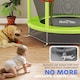 image 8 of HOMCOM Kids Trampoline Mini Bouncer w Enclosure Net for 3-6 Years Green