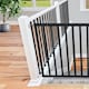 image 9 of Safetots Simply Secure Wooden Gate, 72cm - 79cm, Black, Wooden Stair Gate, Screw Fit Baby Gate, Safety Barrier