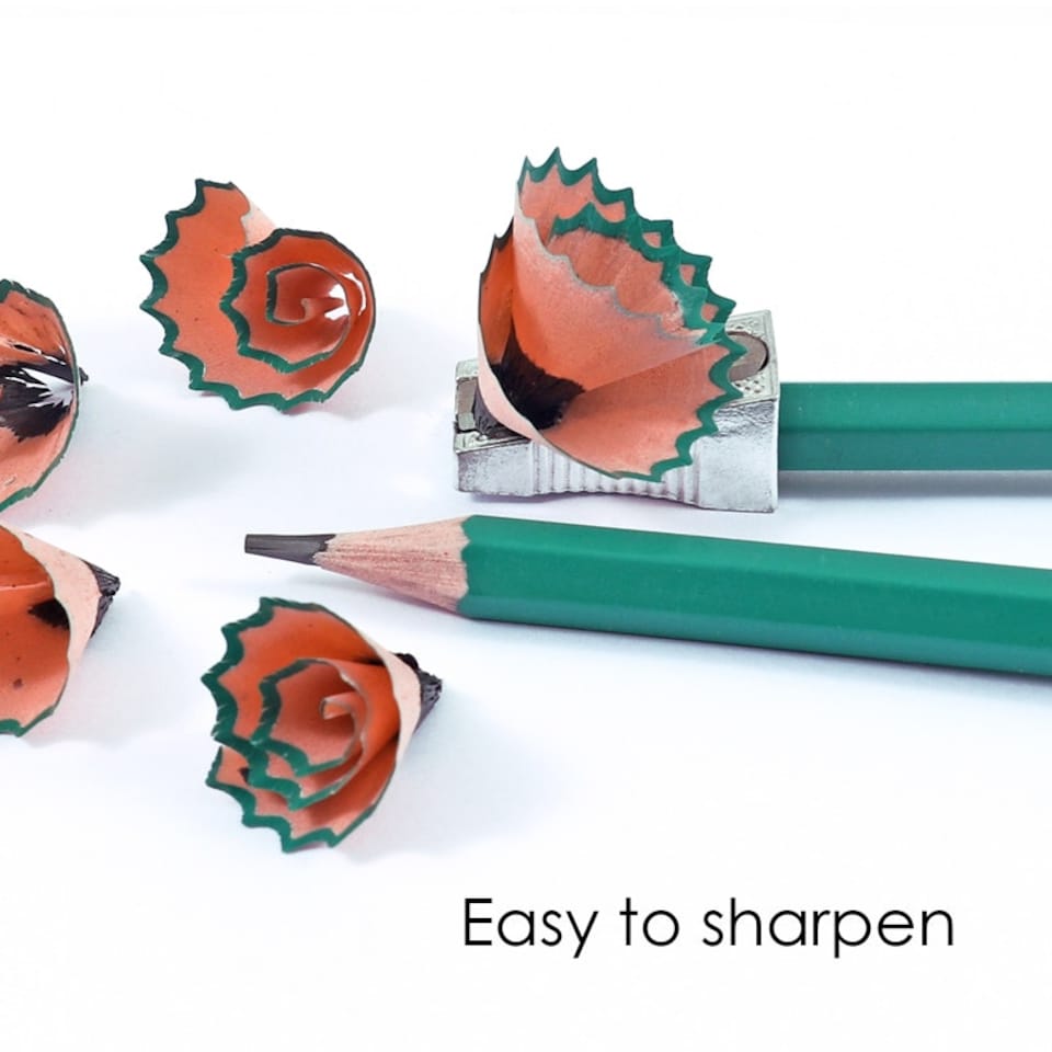 image 1 of Pack of 12 7'' Wood-Free Flexible Plastic Sharpened HB Pencil