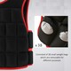 image 3 of HOMCOM 20KGS Adjustable Weight Vest Running Gym Training Weight Loss, Red