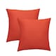 image 2 of BHS Twin Pack of Cushions, Terracotta Orange | Terracotta