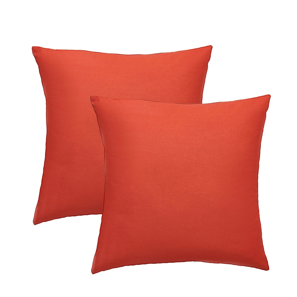 image 1 of BHS Twin Pack of Cushions, Terracotta Orange | Terracotta