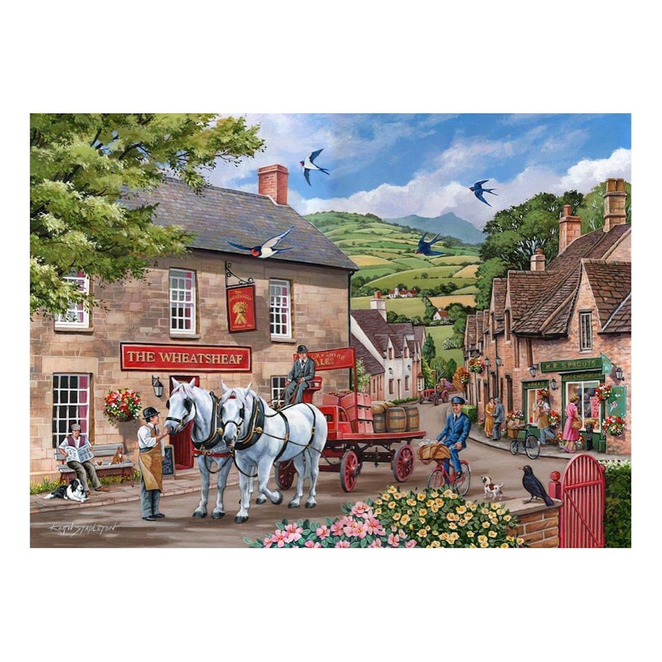 Pulling Their Weight BIG 500 Piece Jigsaw Puzzle