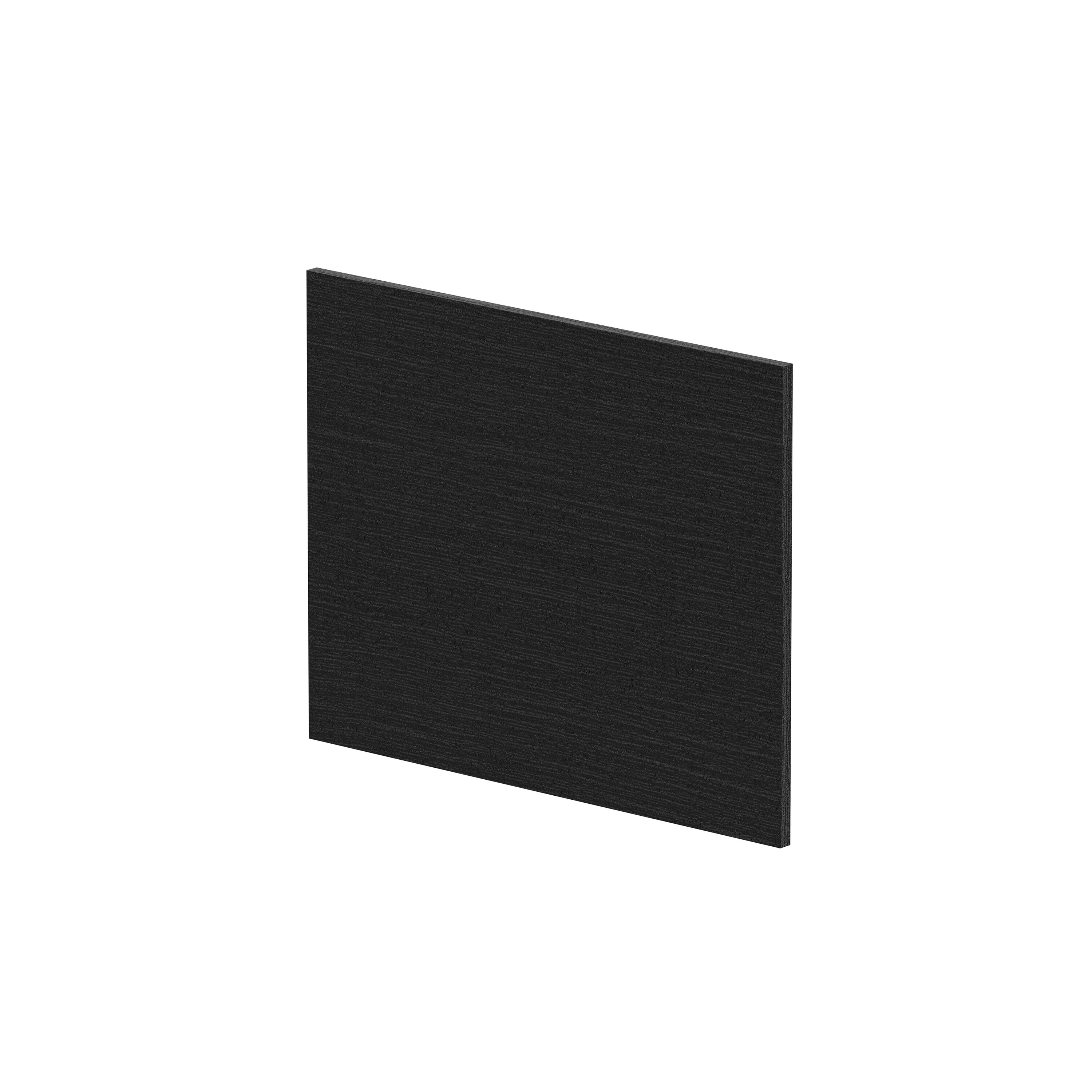 Balterley Square MFC Reversible Shower Bath Woodgrain Charcoal Black 700mm
