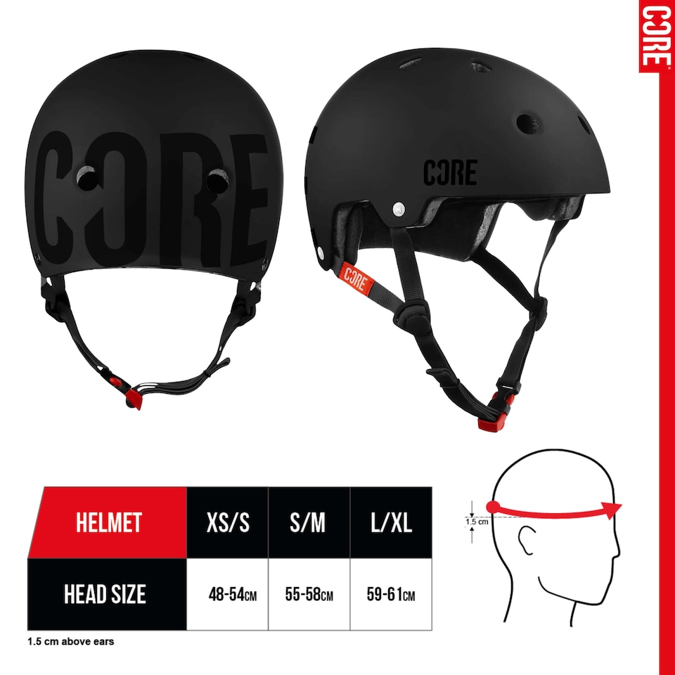image 1 of CORE Street Helmet - Stealth/Black