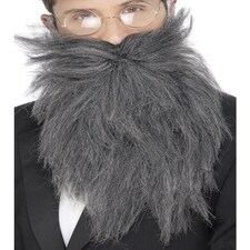 Long Beard & Tash - Grey - 22834 One Size