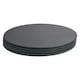 image 1 of Harbour Housewares Round Glass Placemats - 30cm - Black - 6pk - Elegant Table Set Black