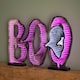 image 9 of 60cm Light up Halloween BOO Infinity Decoration with Pink and White LEDs