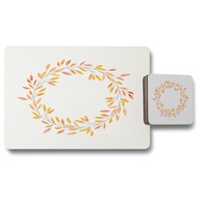 Autumn Reath (Placemat & Coaster Set)