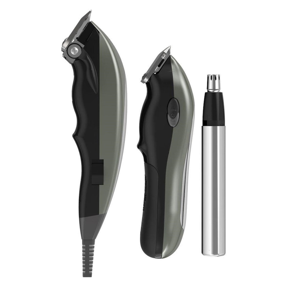 image 1 of Wahl Corded Hair Clipper & Trimmer Complete Grooming Kit Deluxe Gift Set
