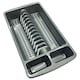 image 2 of 1 x High Grade Silver Dish Drainer Rack Utensil Holder Plate & Cutlery Drying Rack Silver