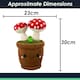 image 2 of Flowerpot Soft Toy Cute Plushie Huggable Cuddly Stuffed Toy Gift 30cm Red