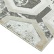image 2 of Modern Rug, Anti-Shed Abstract Rug for Bedroom, & LivingRoom, Abstract 8mm Thick DiningRoom Rug-80cm X 150cm Silver | 80cm X 150cm