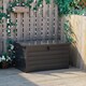 image 9 of Outsunny 311L Garden Storage Box, Outdoor Storage Box Waterproof with Lockable Lid and Gas Rods, Galvanised Steel Deck Box Container for Tools, Cushions, Accessories, Dark Grey
