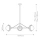 image 3 of Alora Mood Perth Pendant Ceiling Light Contemporary Matt Black 3x E14