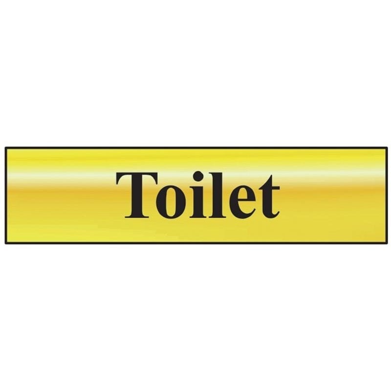 Scan Bathroom Sign 200 X 50mm - Multi Colour - 200 x 50mm