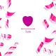 image 4 of 14g Pink Heart Confetti