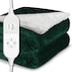 image 10 of Dreamcatcher Green Soft Microfleece & Sherpa Electric Blanket Heated Throw 160x120cm | Green | Green | One Size | 1