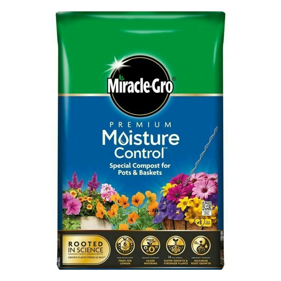 image 1 of Miracle-Gro Moisture Control Compost, 20L