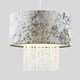 image 1 of ValueLights Boland Silver Ceiling Pendant Droplets Shade and B22 GLS LED 10W Warm White 3000K Bulb