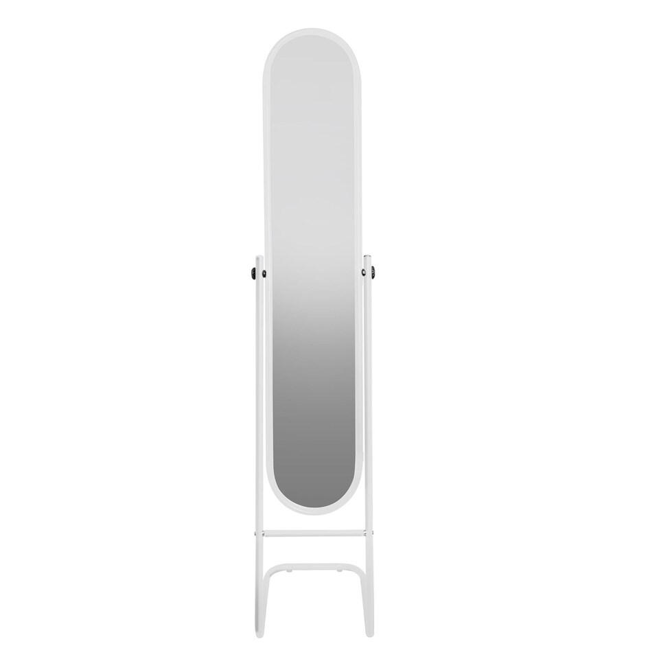 image 1 of Harbour Housewares Round Full-Length Mirror - 153cm x 30cm - White | White | White