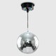 image 2 of ValueLights Disco Ball Silver Ceiling Light Pendant