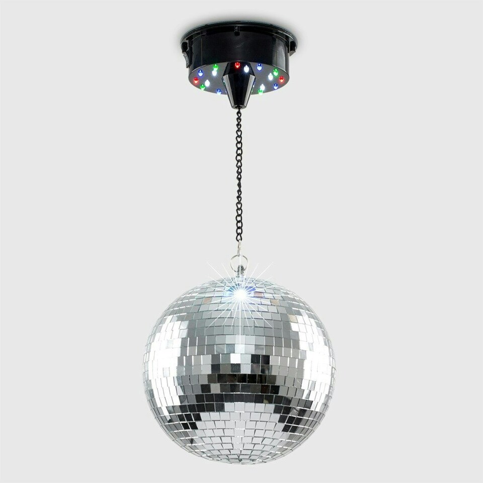 image 1 of ValueLights Disco Ball Silver Ceiling Light Pendant