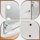 image 10 of COSTWAY 2 in 1 Tabletop Wall Mounted Makeup Mirror Vanity Mirror