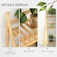 image 5 of Outsunny 3-Tier Folding Bamboo Plant Stand Display Rack for Indoor & Outdoor