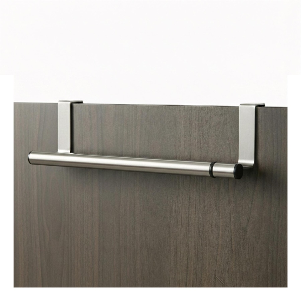 image 1 of GEEZY Stainless Steel Extendable Over Door Towel Rail 25-40cm Kitchen Bathroom